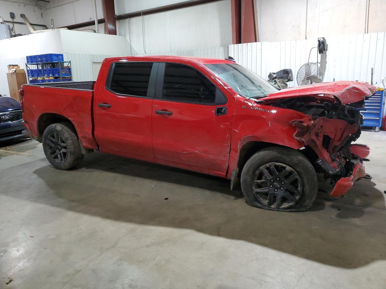 2023 Chevrolet Silverado VIN 3GCPABEK6PG191480 Copart auction photo, front end / side damage thumbnail 4
