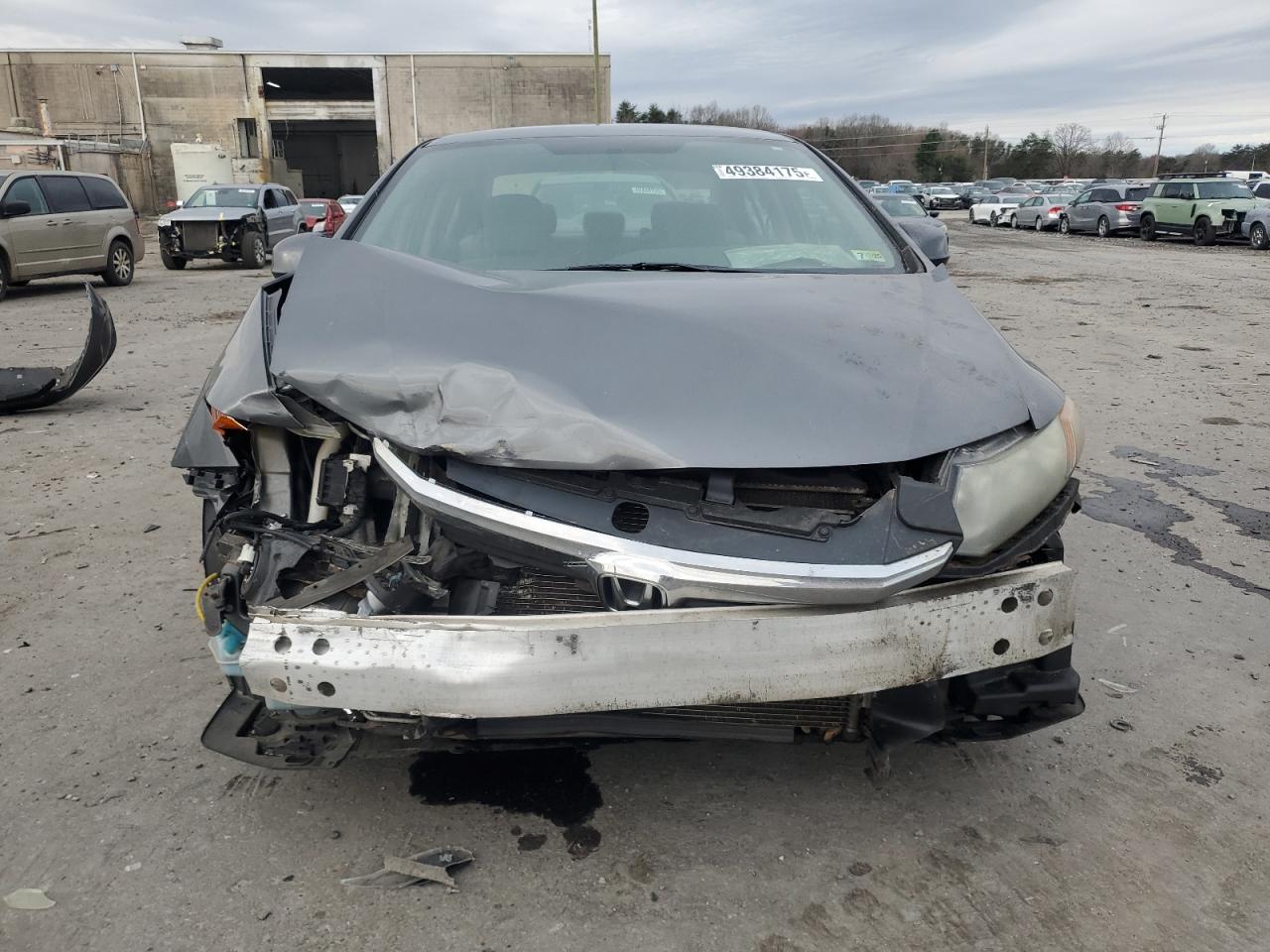 2012 Honda Civic VIN 19XFB2F58CE354038 Copart auction photo, front end / undercarriage damage thumbnail 5