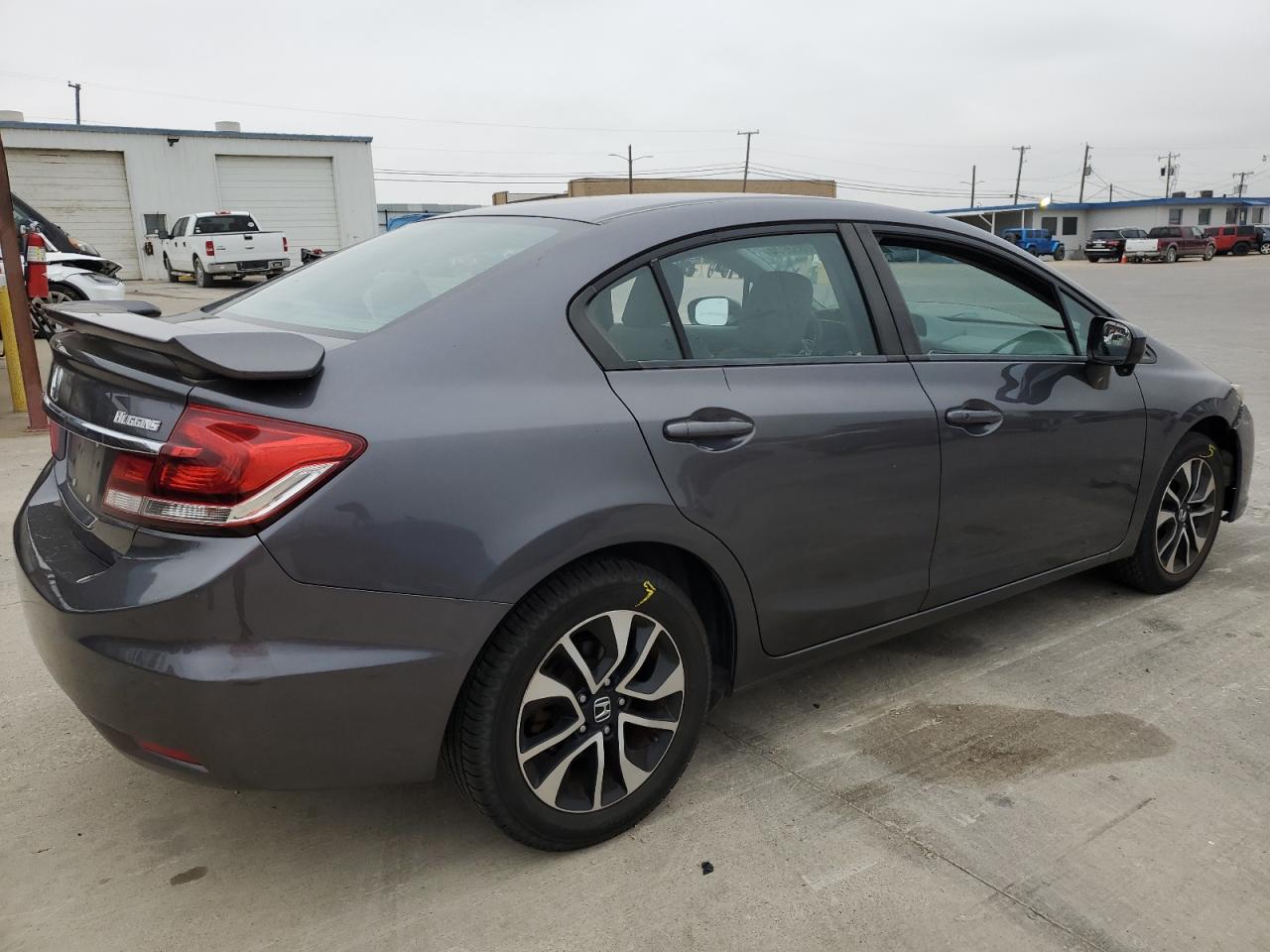 2014 Honda Civic VIN 2HGFB2F81EH558098 Copart auction photo, unknown damage thumbnail 3