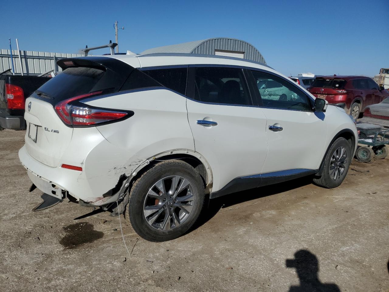 2015 Nissan Murano VIN 5N1AZ2MH6FN243454 Copart auction photo, side / rear end damage thumbnail 3