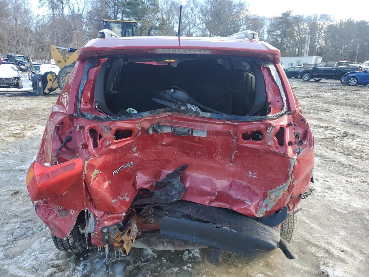 2014 Toyota RAV 4 VIN JTMBFREV1EJ001126 Copart auction photo, rear end damage thumbnail 6