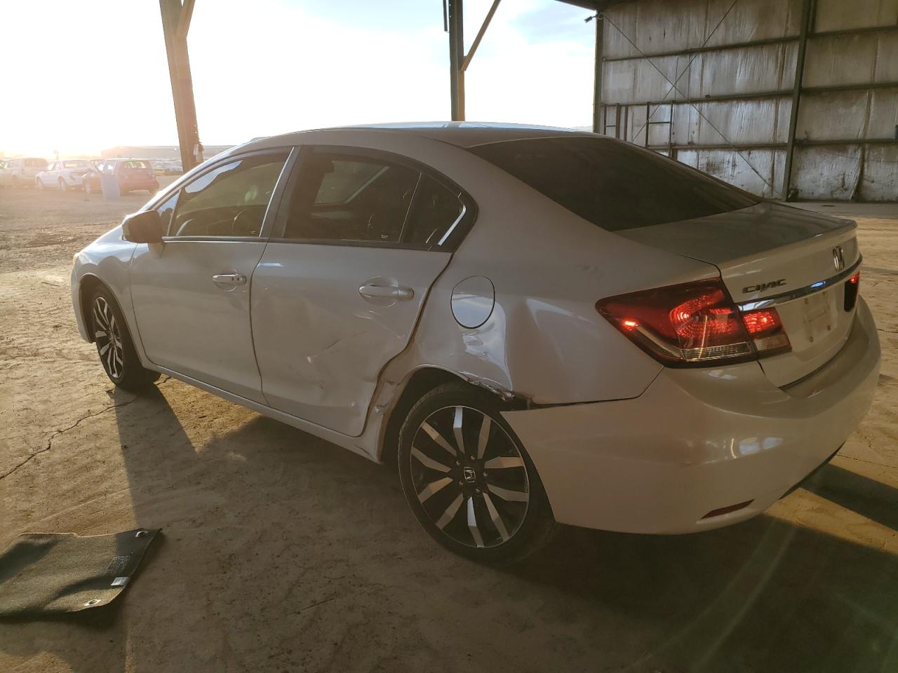 2014 Honda Civic VIN 19XFB2F96EE058165 Copart auction photo, side damage thumbnail 2
