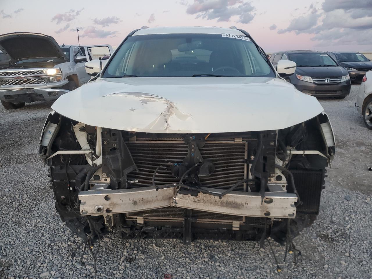 2017 Nissan Pathfinder VIN 5N1DR2MN2HC674116 Copart auction photo, front end damage thumbnail 5