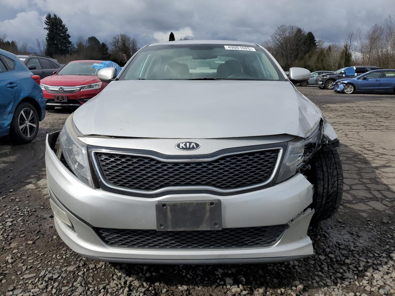 2014 KIA Optima VIN 5XXGM4A72EG347602 Copart auction photo, front end damage thumbnail 5