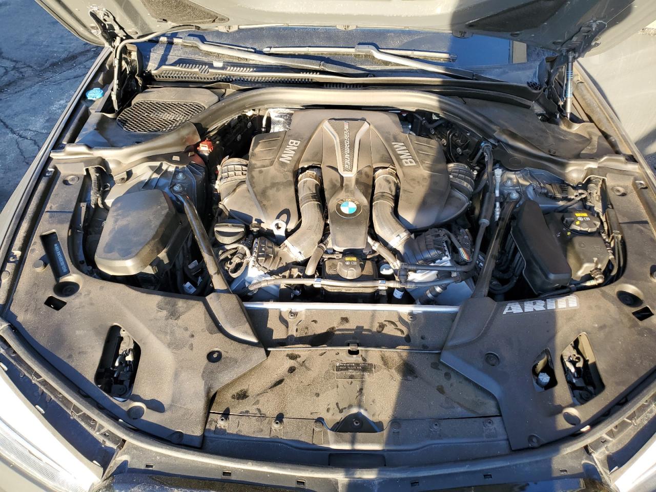 2019 BMW M5 VIN WBAJB9C55KB288709 Copart auction photo, undercarriage damage thumbnail 11