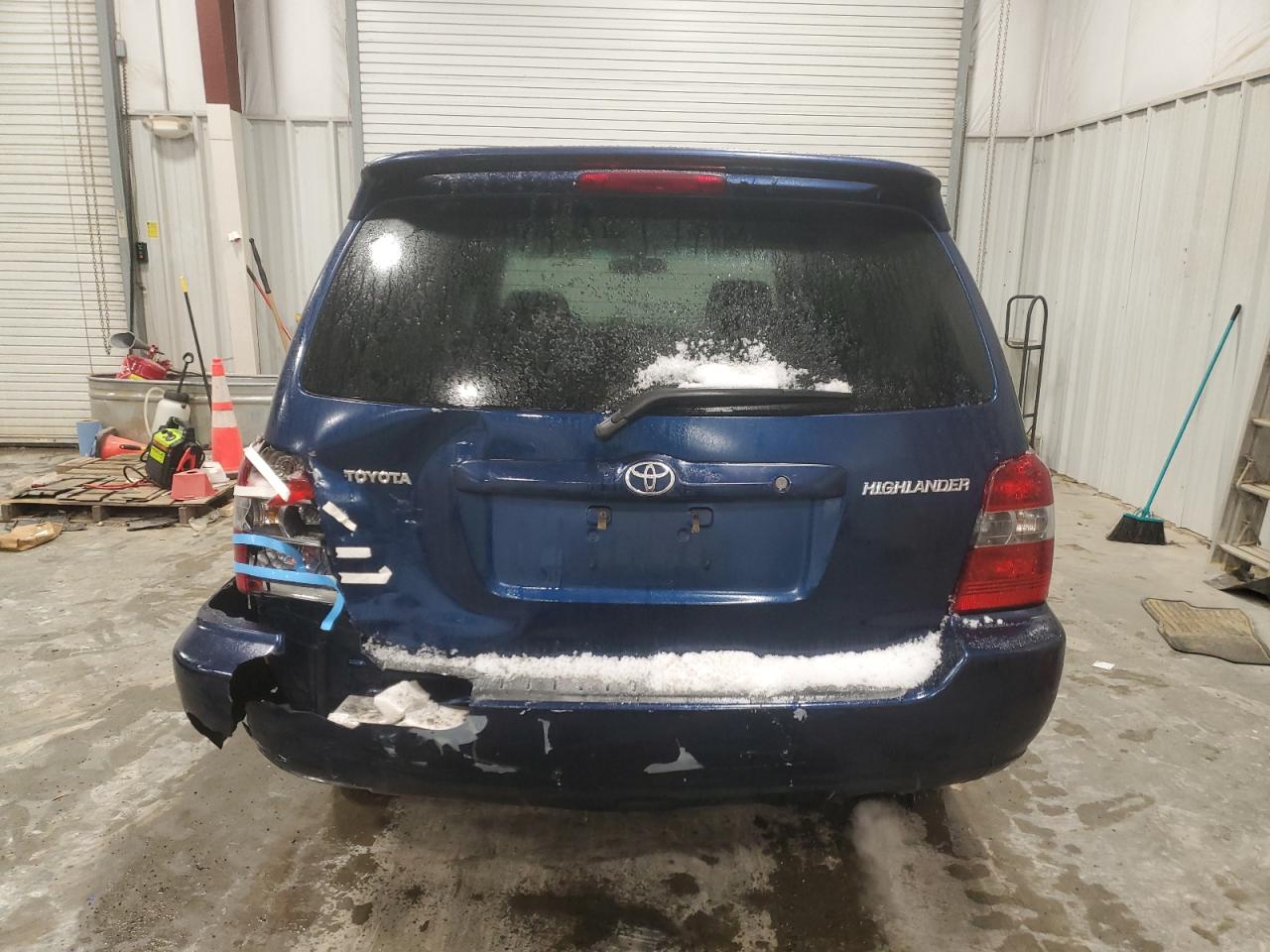 2007 Toyota Highlander VIN JTEGD21A870164320 Copart auction photo, rear end / minor dent/scratches damage thumbnail 6