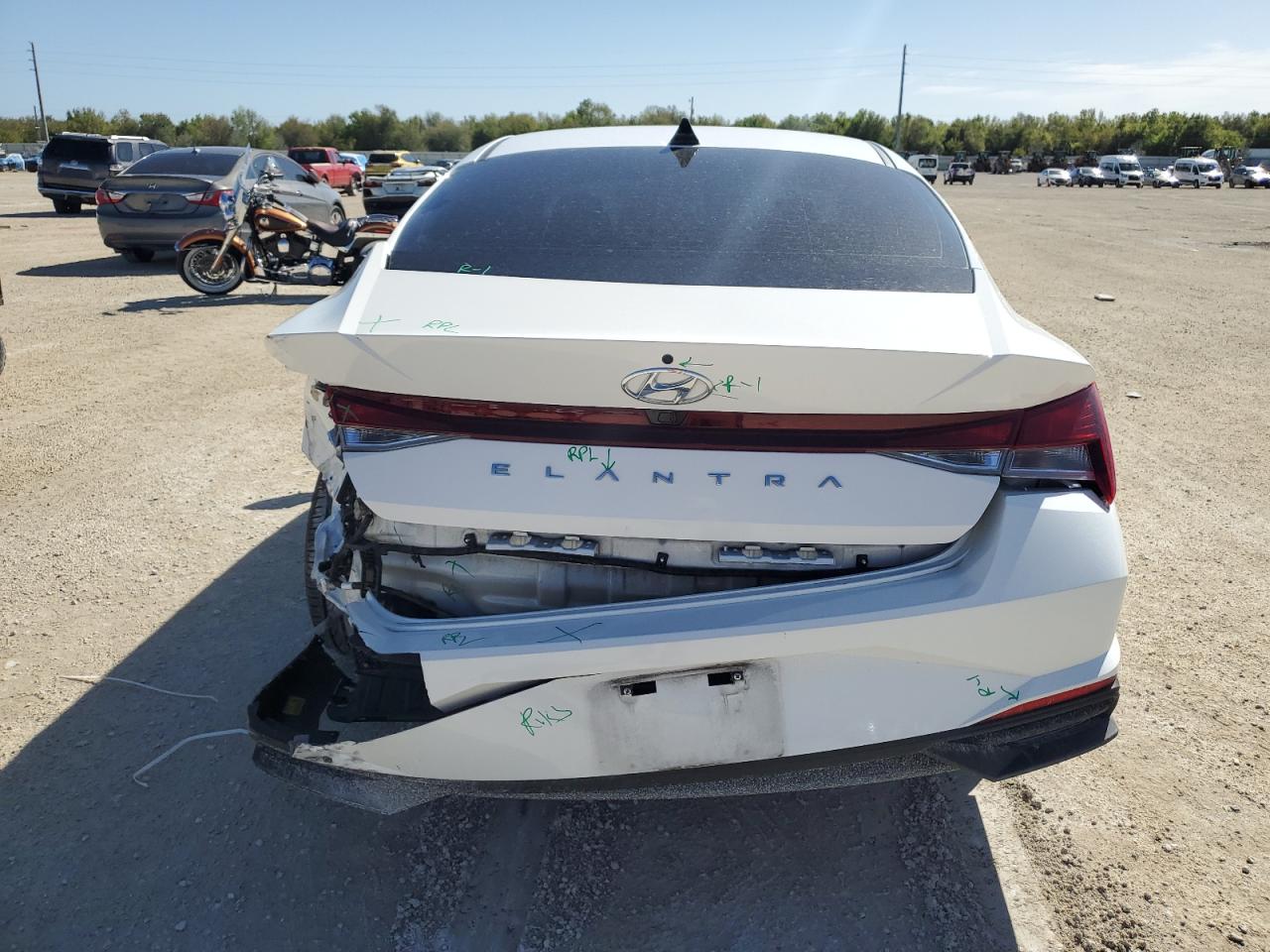 2023 Hyundai Elantra VIN 5NPLS4AG3PH097783 Copart auction photo, rear end damage thumbnail 6