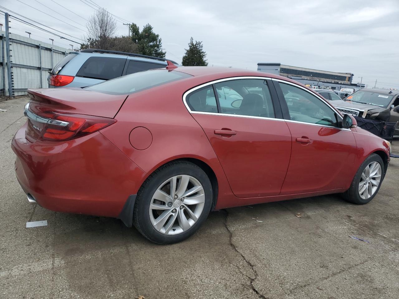 2014 Buick Regal VIN 2G4GK5EX3E9222617 Copart auction photo, front end damage thumbnail 3