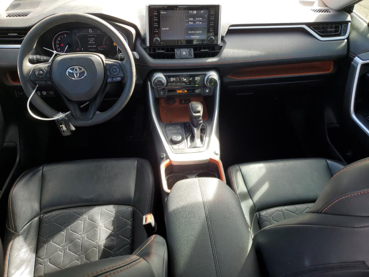 2019 Toyota RAV 4 VIN 2T3J1RFV6KW017389 Copart auction photo, front end / rear end damage thumbnail 8