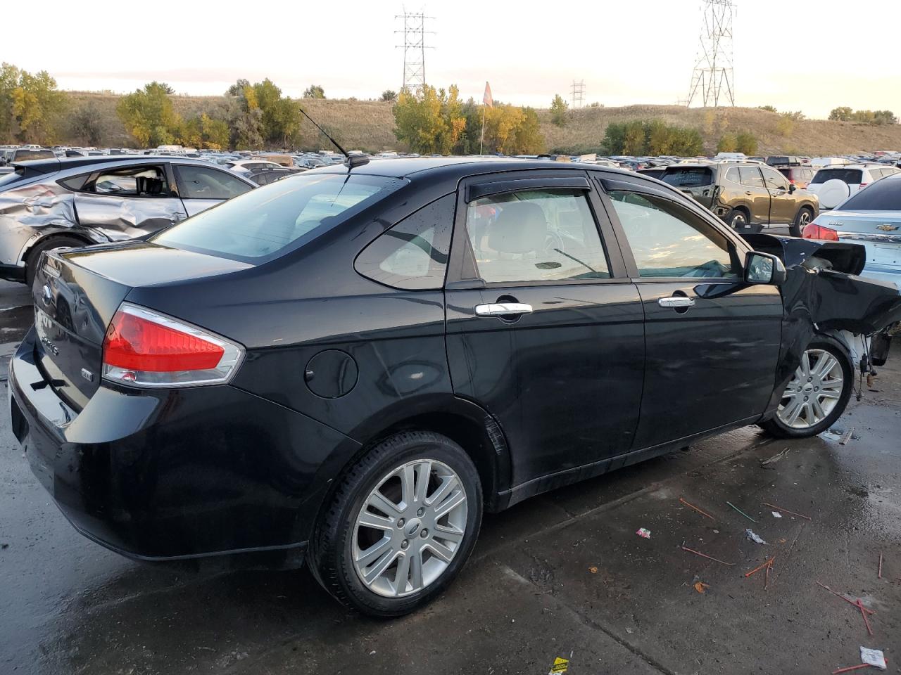 2011 Ford Focus VIN 1FAHP3HN7BW133988 Copart auction photo, front end / side damage thumbnail 3