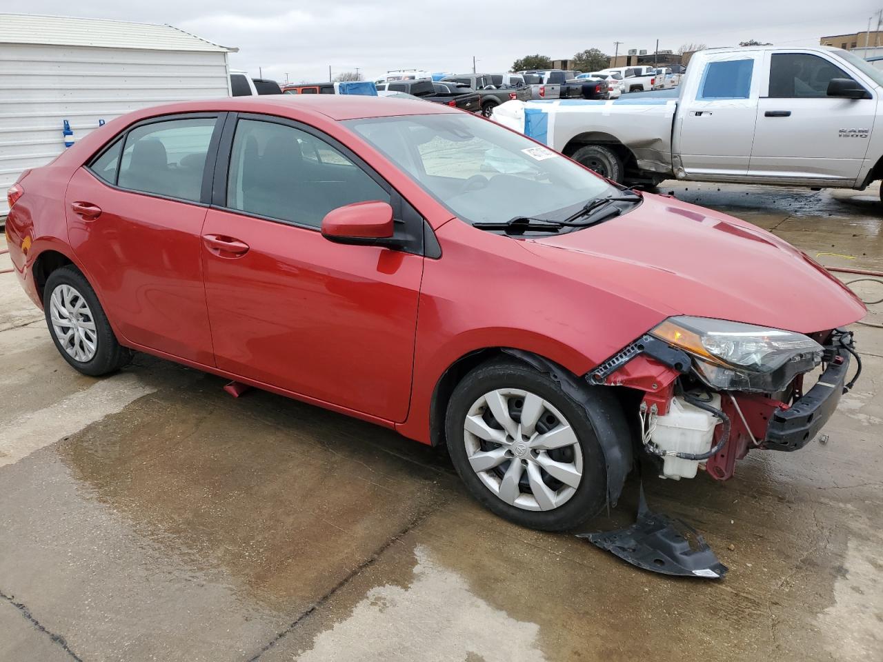 2019 Toyota Corolla VIN 2T1BURHEXKC146058 Copart auction photo, front end / side damage thumbnail 4