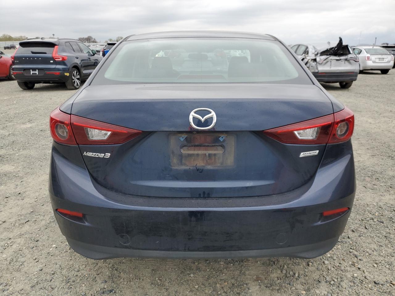 2017 Mazda 3 VIN 3MZBN1U78HM104040 Copart auction photo, front end / side damage thumbnail 6