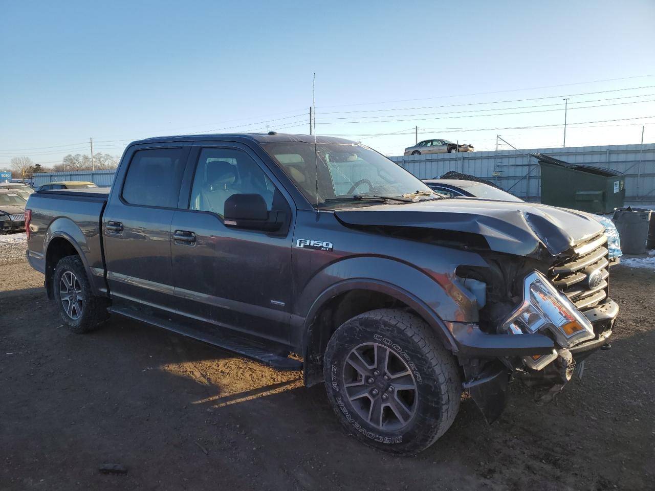 2017 Ford F-150 VIN 1FTEW1EPXHFB32370 Copart auction photo, front end damage thumbnail 4