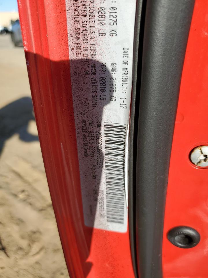 2017 Dodge Challenger VIN 2C3CDZAG0HH555527 Copart auction photo, front end damage thumbnail 14