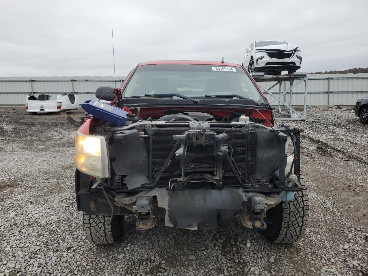 2013 Chevrolet Silverado VIN 3GCPKSE77DG380384 Copart auction photo, stripped / front end damage thumbnail 5