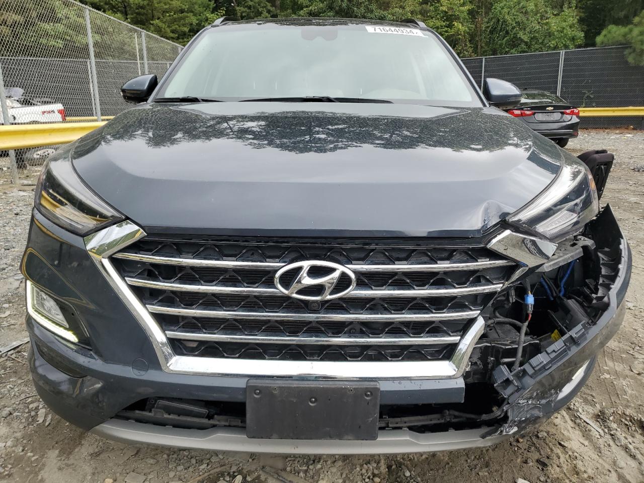 2020 Hyundai Tucson VIN KM8J33AL7LU259499 Copart auction photo, front end / undercarriage damage thumbnail 5