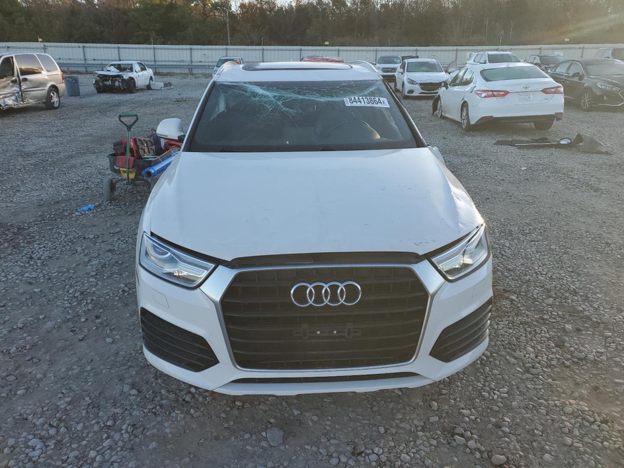 2018 Audi Q3 VIN WA1BCCFS9JR014318 Copart auction photo, all over damage thumbnail 5