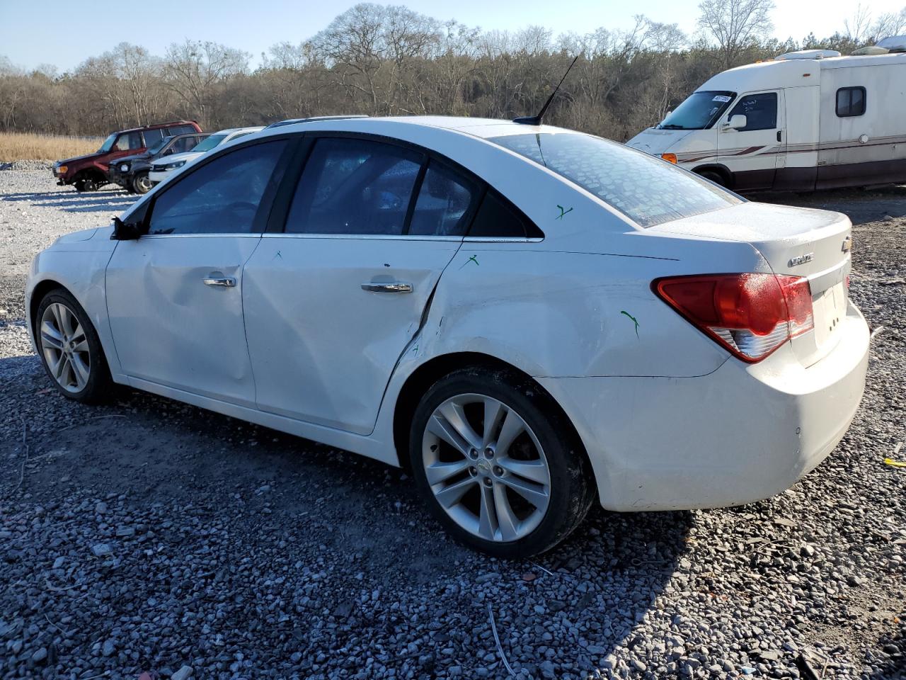 2011 Chevrolet Cruze VIN 1G1PH5S93B7223121 Copart auction photo, side / rear end damage thumbnail 2