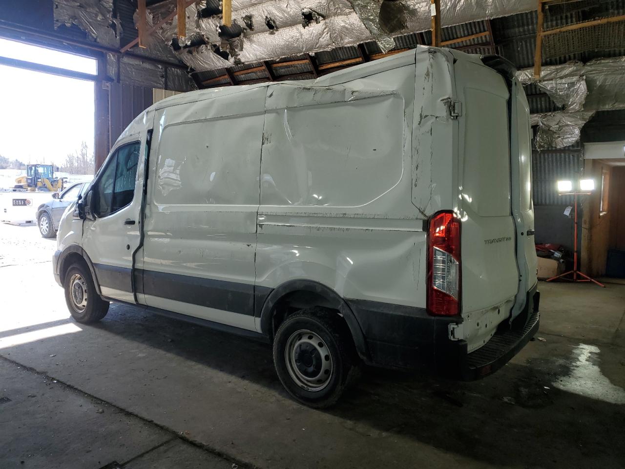 2020 Ford Transit VIN 1FTBR1C82LKA33516 Copart auction photo, rollover damage thumbnail 2