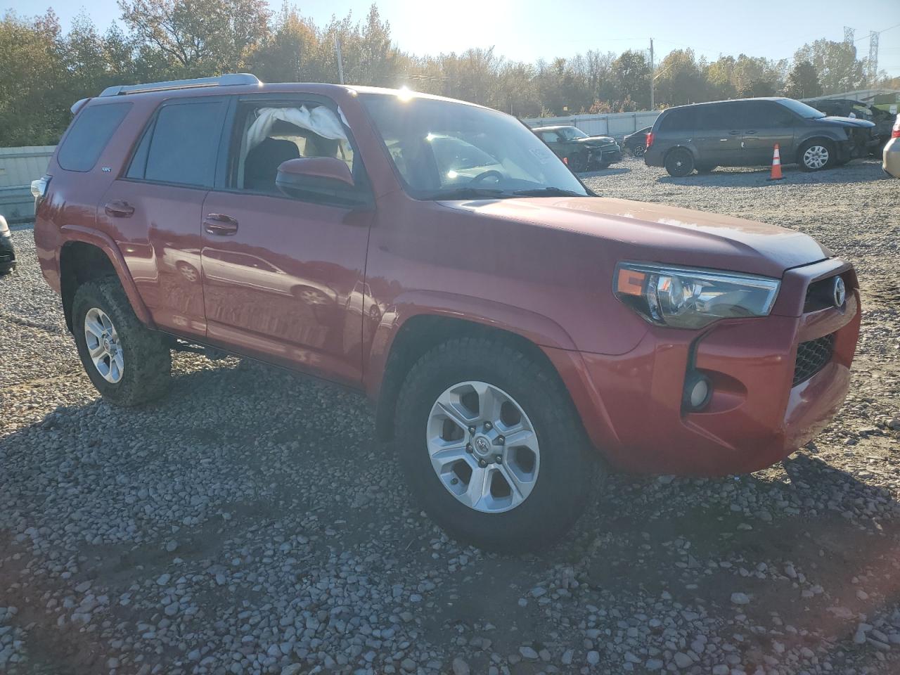 2017 Toyota 4Runner VIN JTEZU5JR0H5149184 Copart auction photo, front end / side damage thumbnail 4