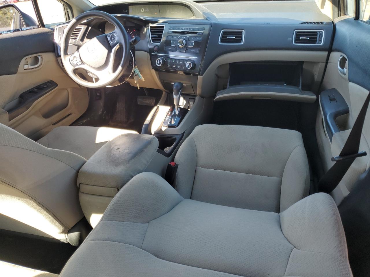 2013 Honda Civic VIN 2HGFB2F52DH563055 Copart auction photo, front end / side damage thumbnail 8