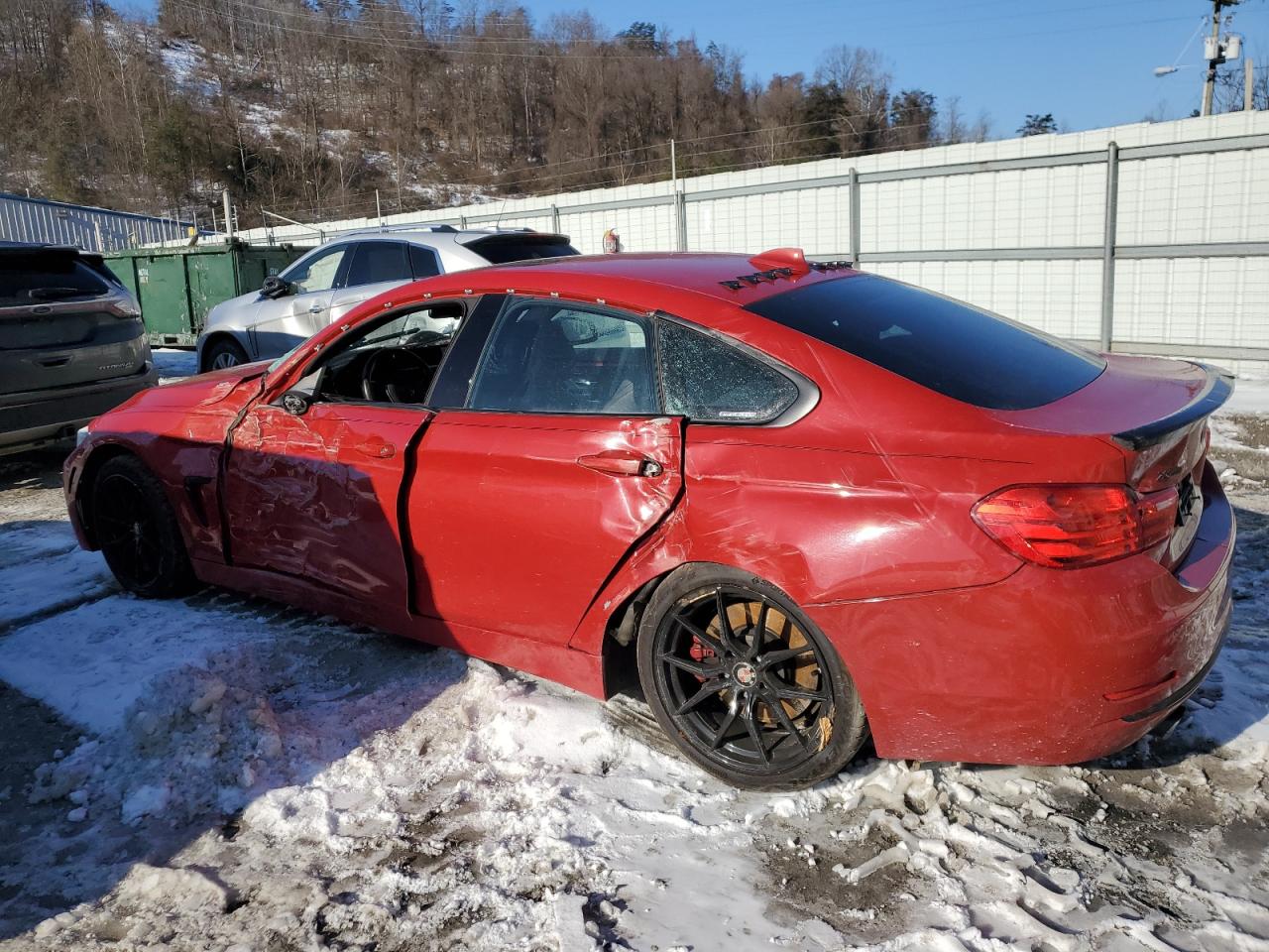 2015 BMW 4er VIN WBA4B3C50FGV48629 Copart auction photo, all over damage thumbnail 2