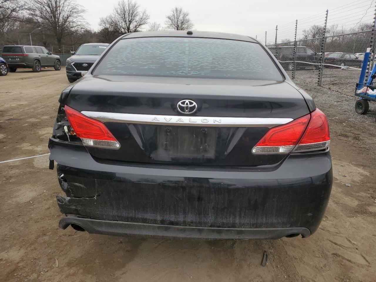 2012 Toyota Avalon VIN 4T1BK3DB3CU455496 Copart auction photo, rear end / side damage thumbnail 6