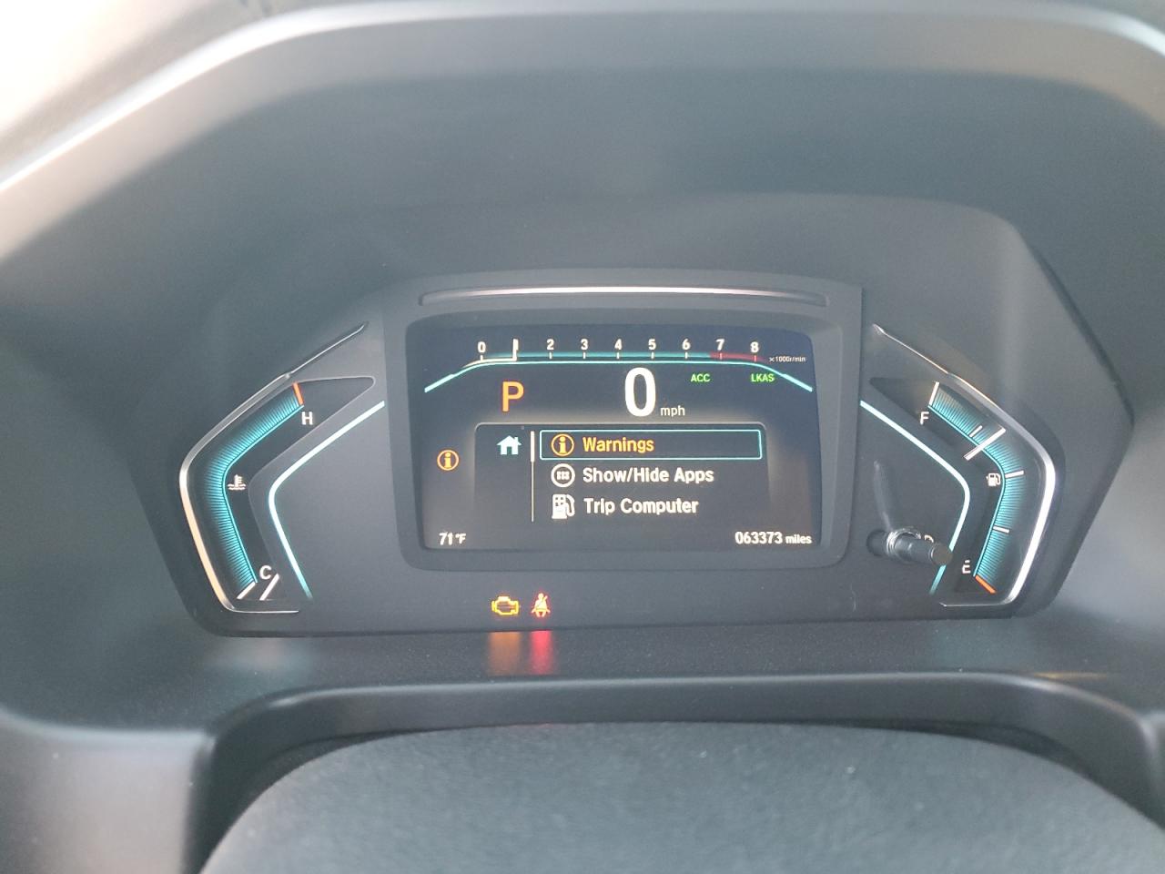 2019 Honda Odyssey VIN 5FNRL6H57KB005119 Copart auction photo, water/flood damage thumbnail 9