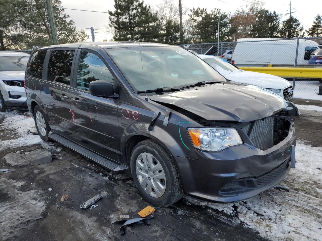 2016 Dodge Caravan VIN 2C4RDGBG6GR319871 Copart auction photo, front end damage thumbnail 4