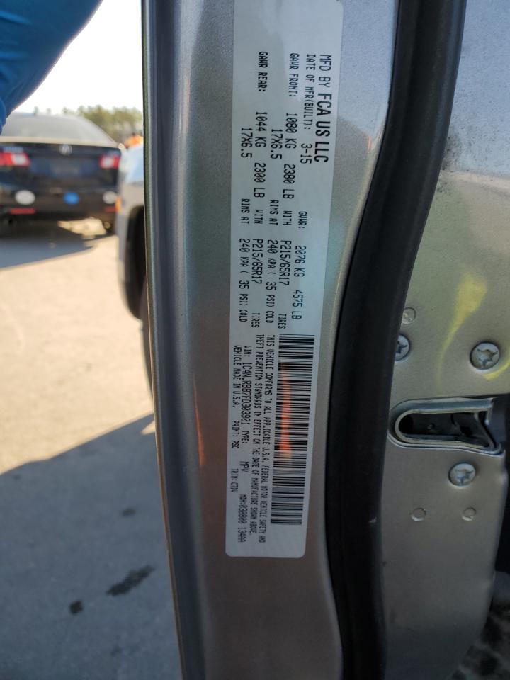 2015 Jeep Liberty (Patriot) VIN 1C4NJRBB7FD303901 Copart auction photo, rear end damage thumbnail 13