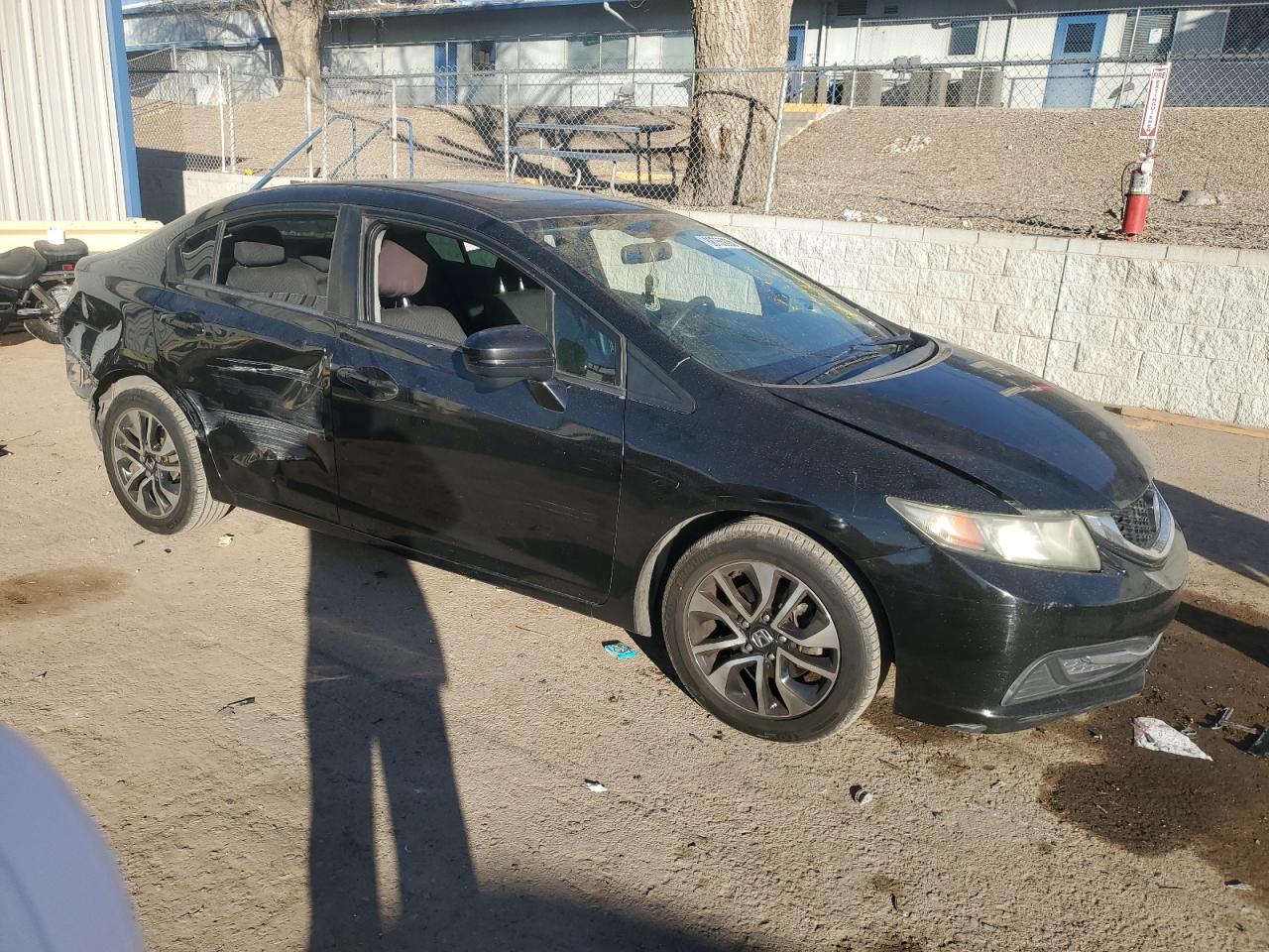 2014 Honda Civic VIN 19XFB2F81EE079061 Copart auction photo, side / rear end damage thumbnail 4