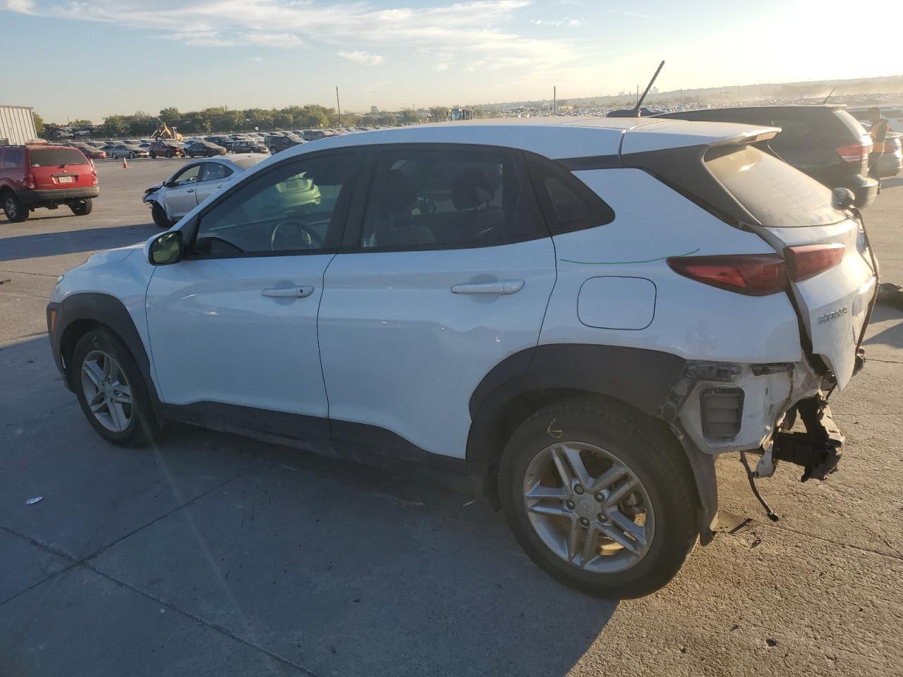 2021 Hyundai Kona VIN KM8K12AA4MU694162 Copart auction photo, rear end damage thumbnail 2