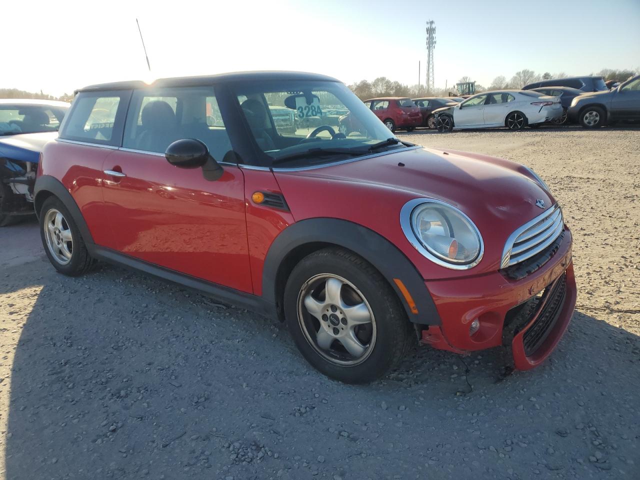 2011 MINI Cooper VIN WMWSU3C56BT091375 Copart auction photo, all over damage thumbnail 4