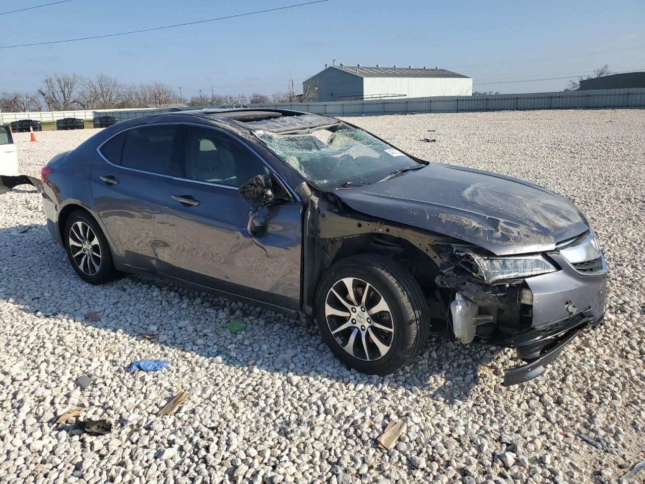 2017 Acura TLX VIN 19UUB1F32HA003881 Copart auction photo, rollover damage thumbnail 4