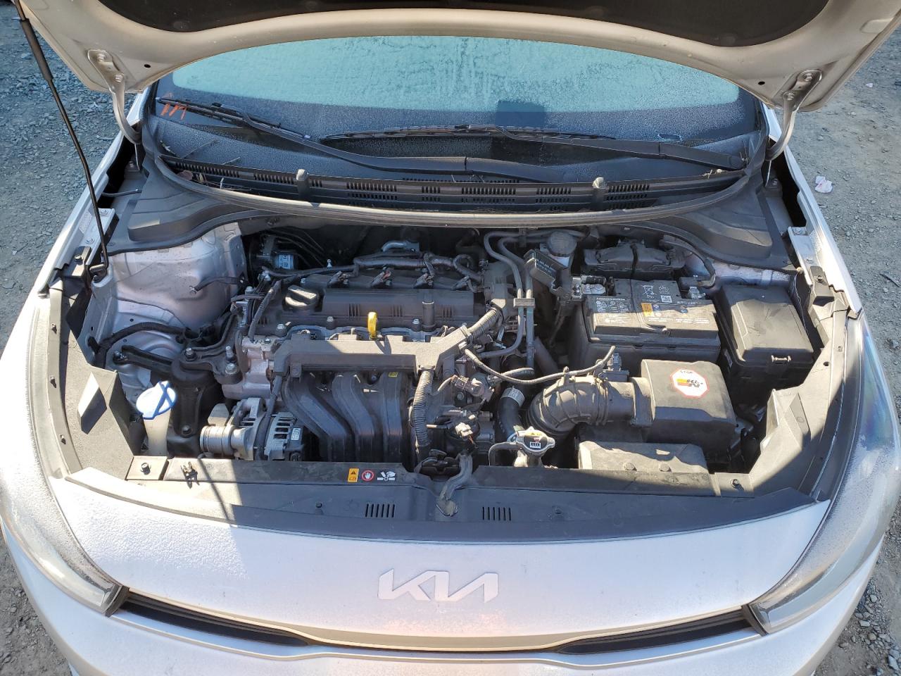 2022 KIA Rio VIN 3KPA24AD8NE434964 Copart auction photo, top/roof damage thumbnail 12