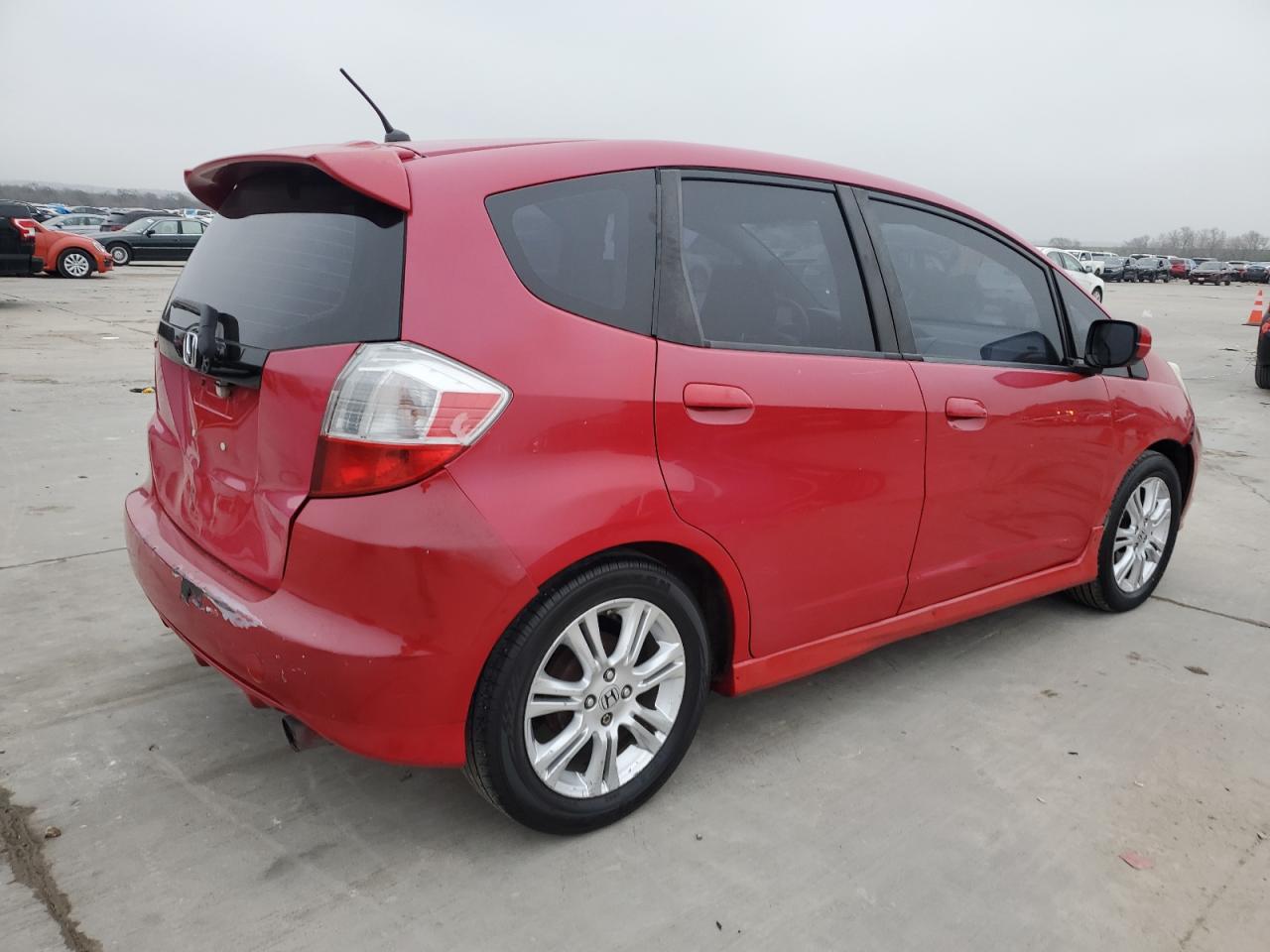 2010 Honda Fit VIN JHMGE8H47AC022890 Copart auction photo, rear end / damage history damage thumbnail 3