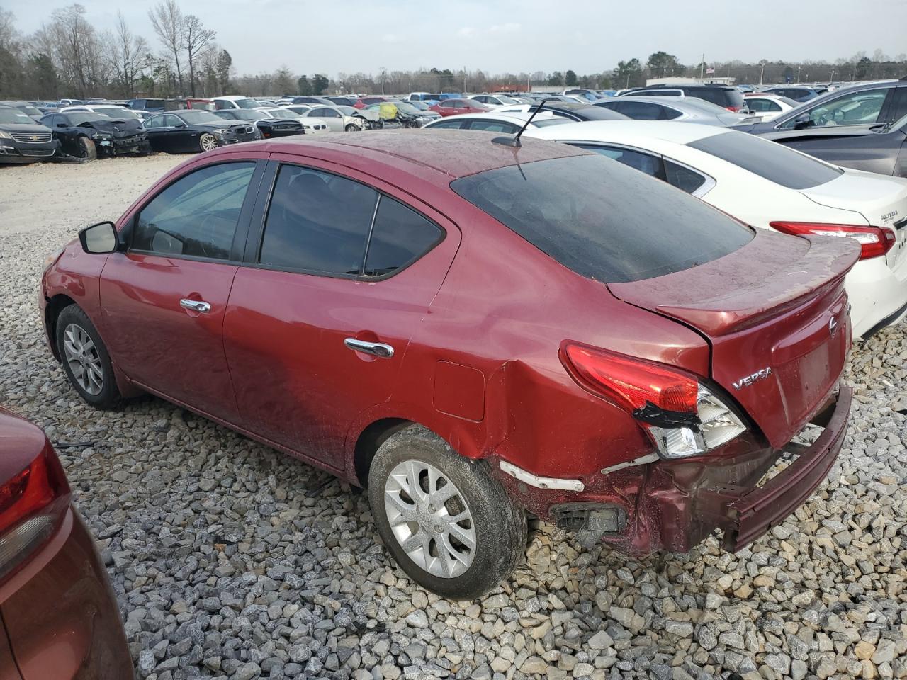 2017 Nissan Versa VIN 3N1CN7AP1HL907666 Copart auction photo, rear end / front end damage thumbnail 2