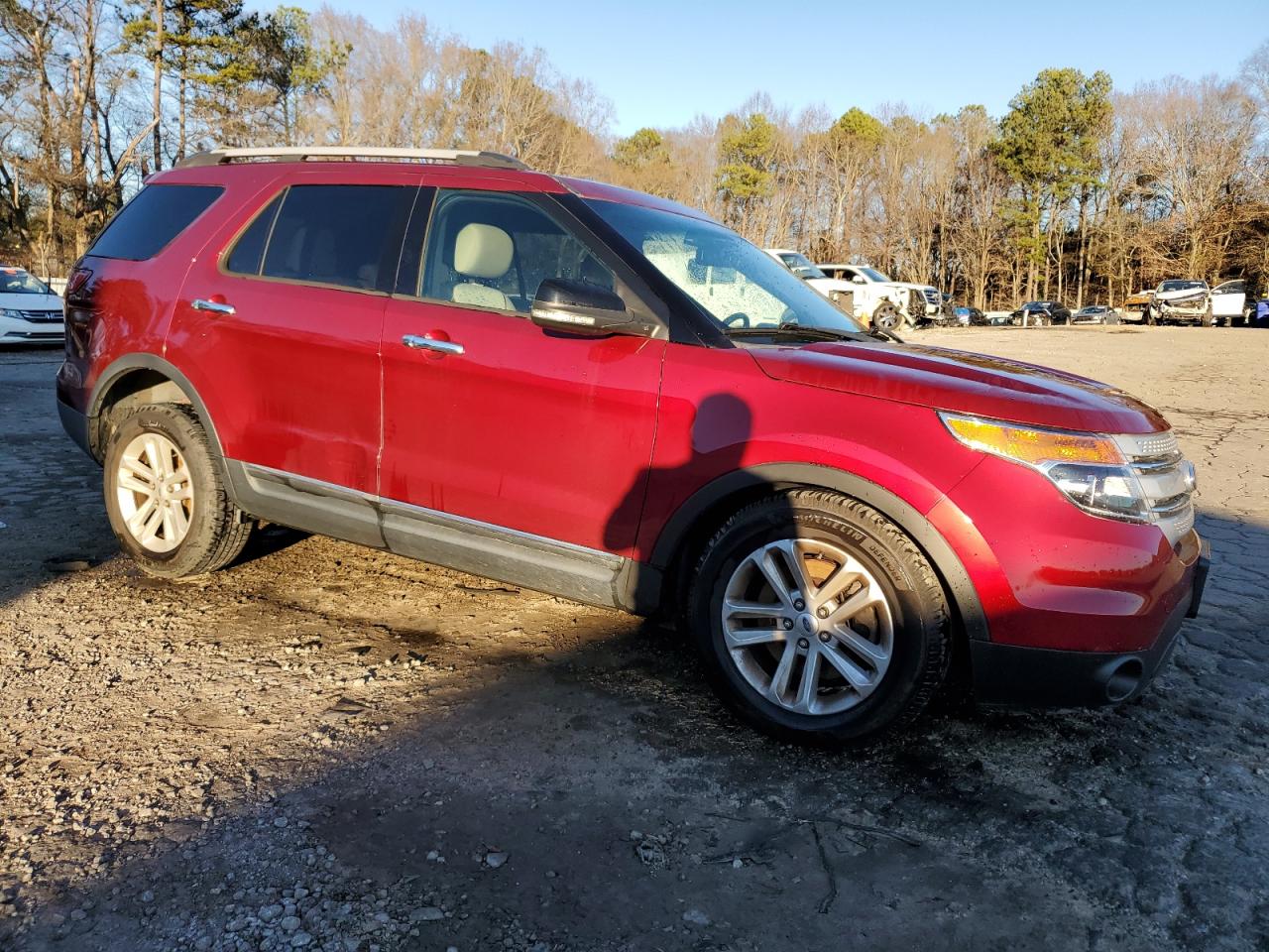 2015 Ford Explorer VIN 1FM5K7D82FGB07023 Copart auction photo, front end / side damage thumbnail 4