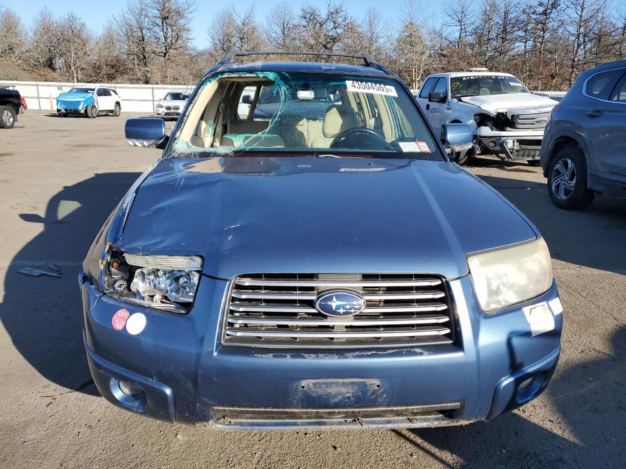 2007 Subaru Forester VIN JF1SG65677H725293 Copart auction photo, front end damage thumbnail 5