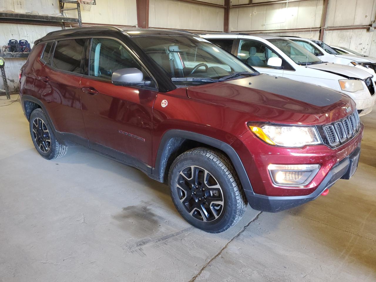 2021 Jeep Compass VIN 3C4NJDDB4MT552356 Copart auction photo, rear end / minor dent/scratches damage thumbnail 4