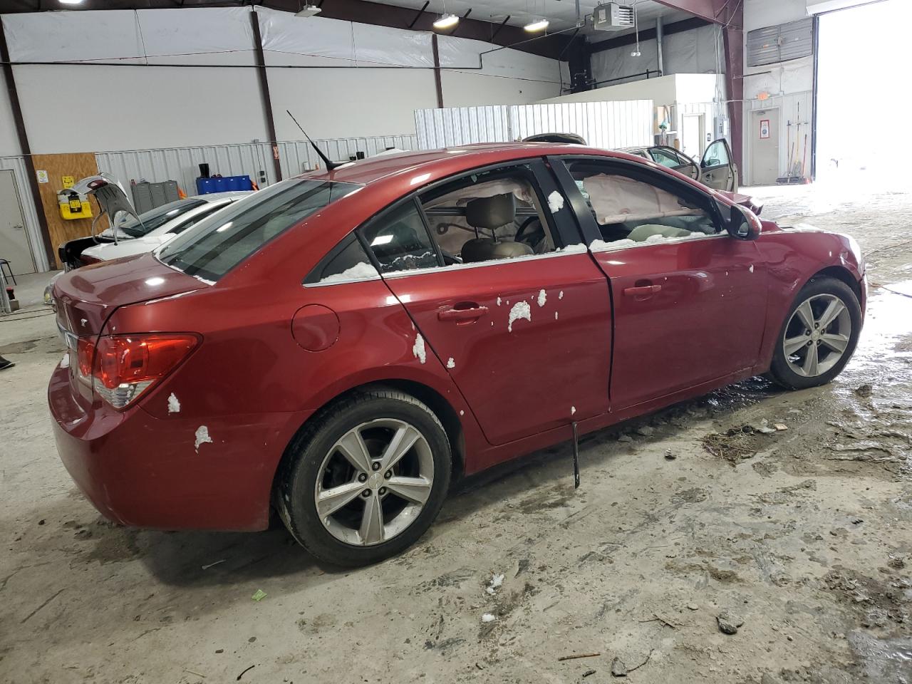 2013 Chevrolet Cruze VIN 1G1PE5SB7D7172947 Copart auction photo, side / front end damage thumbnail 3