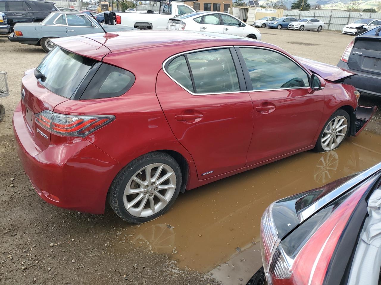 2011 Lexus CT VIN JTHKD5BHXB2039309 Copart auction photo, front end damage thumbnail 3