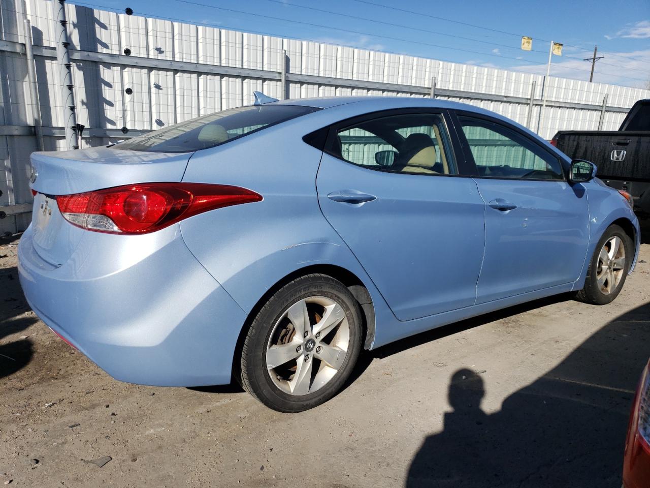 2011 Hyundai Elantra VIN KMHDH4AE9BU111407 Copart auction photo, front end / hail damage thumbnail 3
