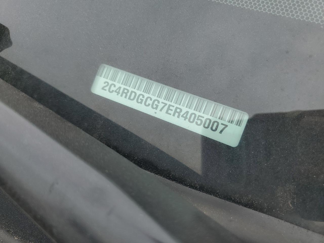 2014 Dodge Caravan VIN 2C4RDGCG7ER405007 Copart auction photo, front end damage thumbnail 13