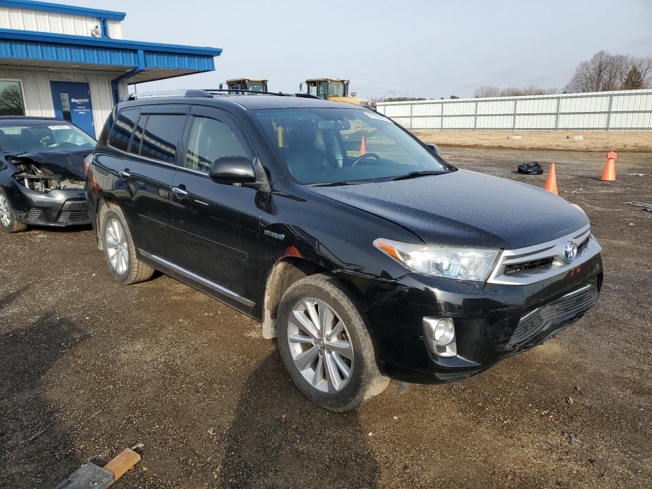 2012 Toyota Highlander VIN JTEDC3EH7C2008609 Copart auction photo, front end damage thumbnail 4