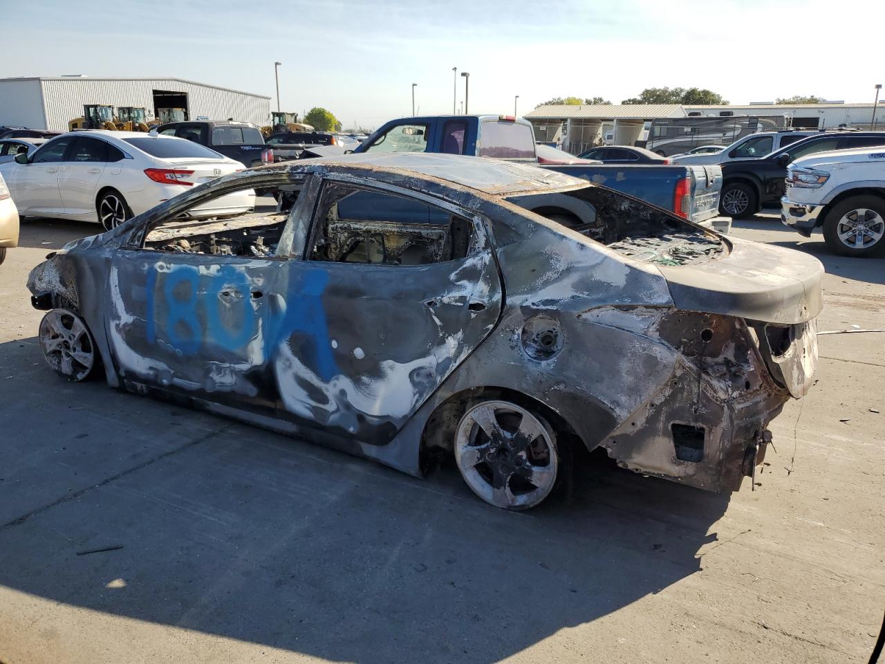 2015 Hyundai Elantra VIN 5NPDH4AE3FH564278 Copart auction photo, burn / missing/altered vin damage thumbnail 2