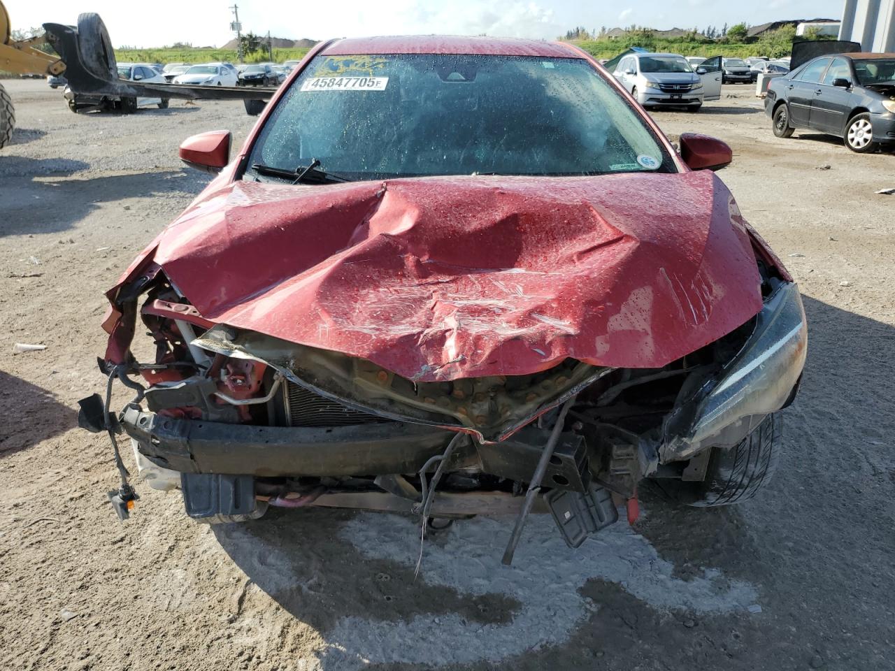 2017 Toyota Corolla VIN 2T1BURHE1HC890334 Copart auction photo, front end / mechanical damage thumbnail 5
