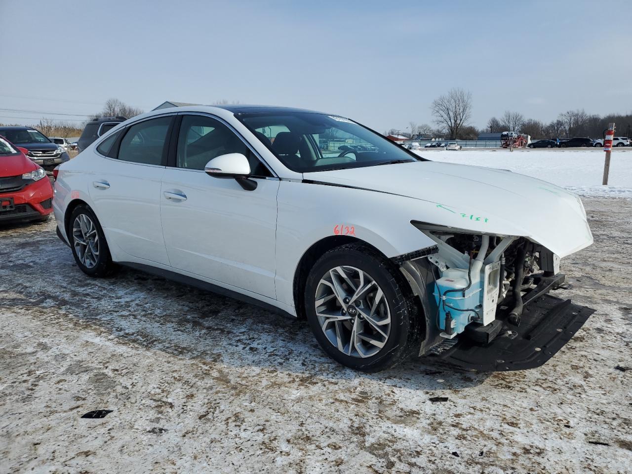 2022 Hyundai Sonata VIN KMHL14JA7NA226946 Copart auction photo, front end damage thumbnail 4