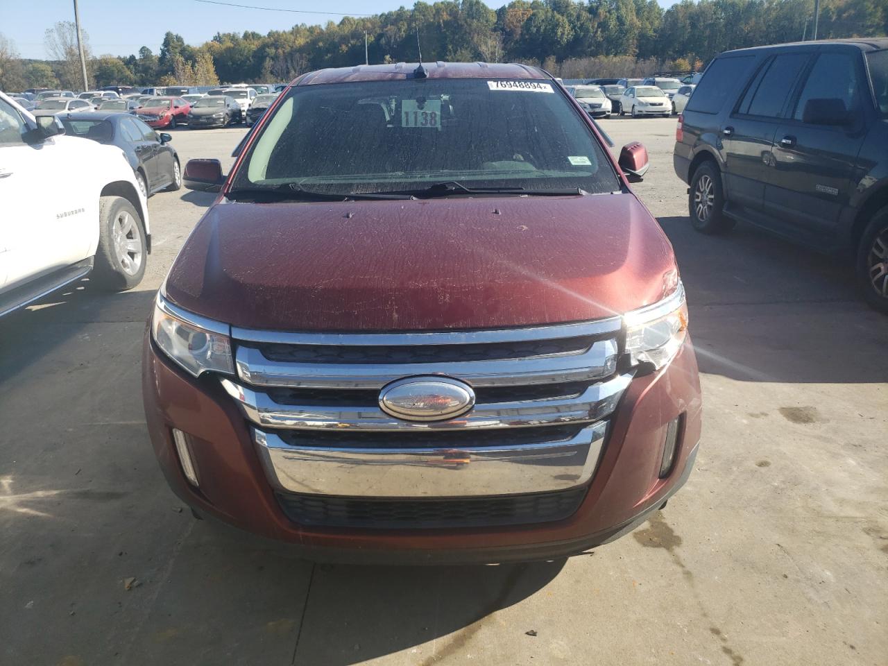 2014 Ford Edge VIN 2FMDK3KCXEBA19354 Copart auction photo, front end / undercarriage damage thumbnail 5