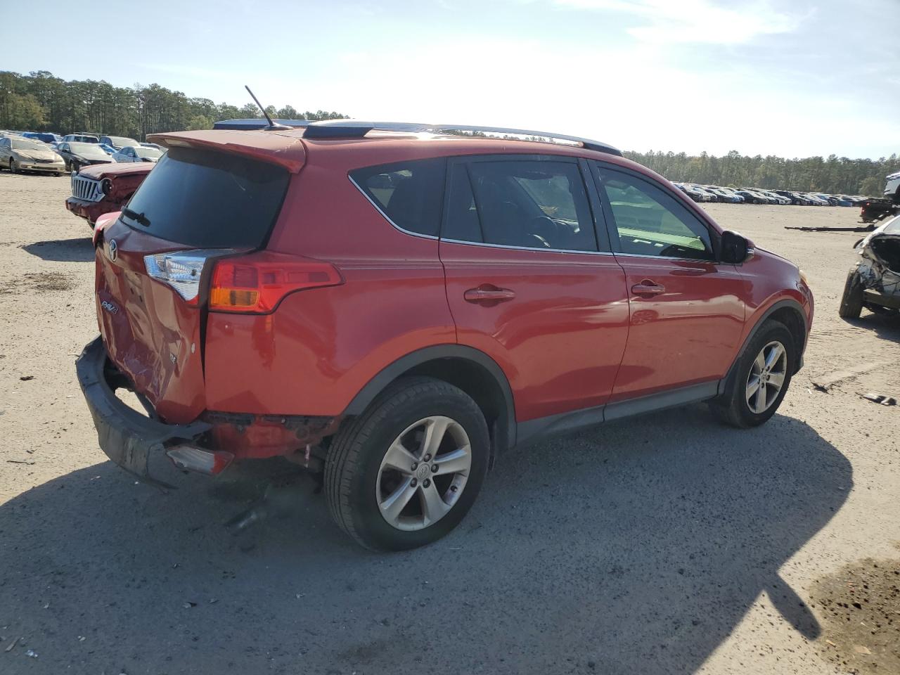 2014 Toyota RAV 4 VIN JTMWFREV6EJ006811 Copart auction photo, rear end damage thumbnail 3